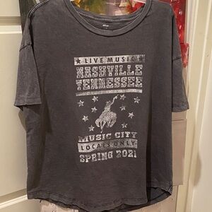 Aerie Gray Nashville Graphic Tee